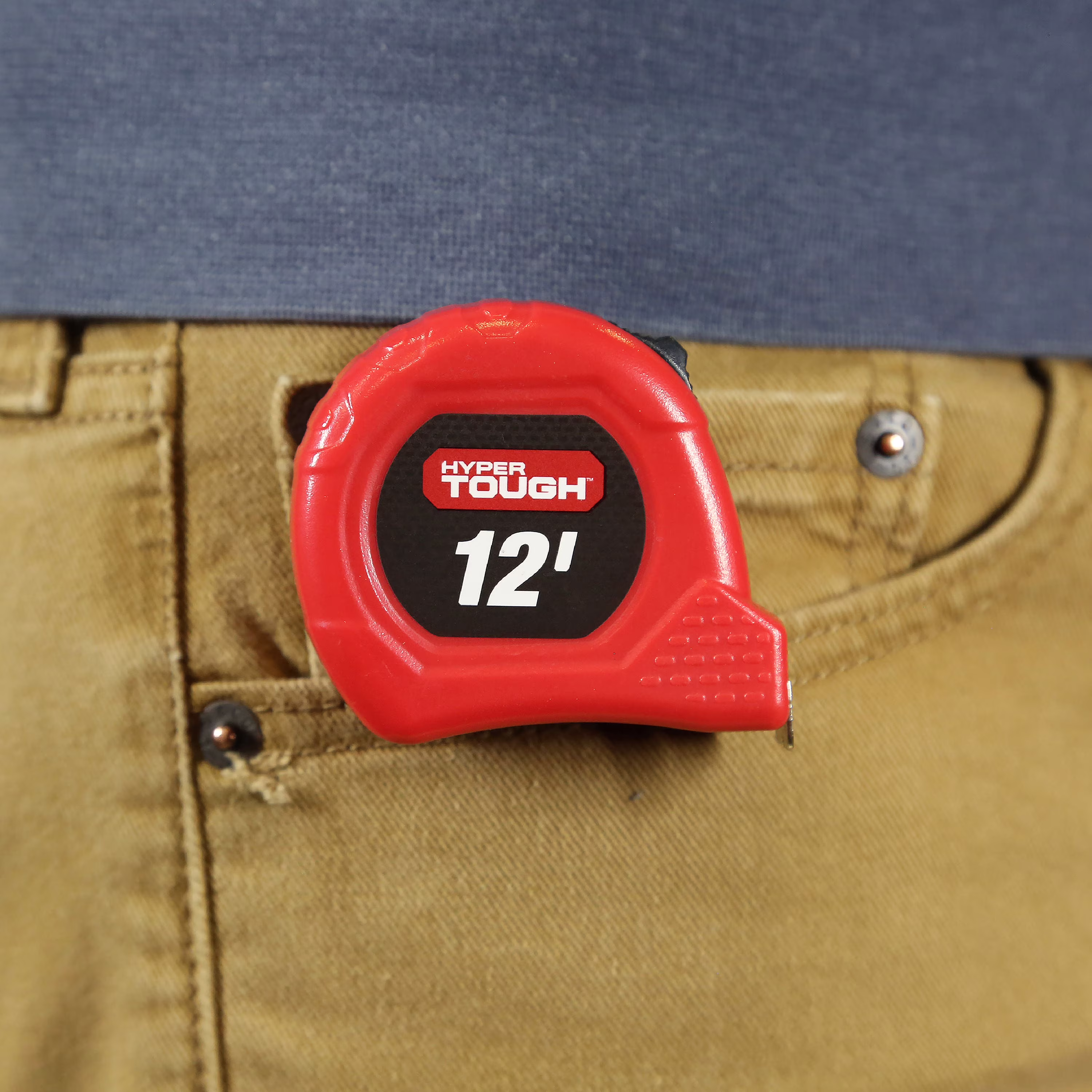 Hyper Tough Tape Measure, 12 ft, Nylon Coated Blade, VN-42038