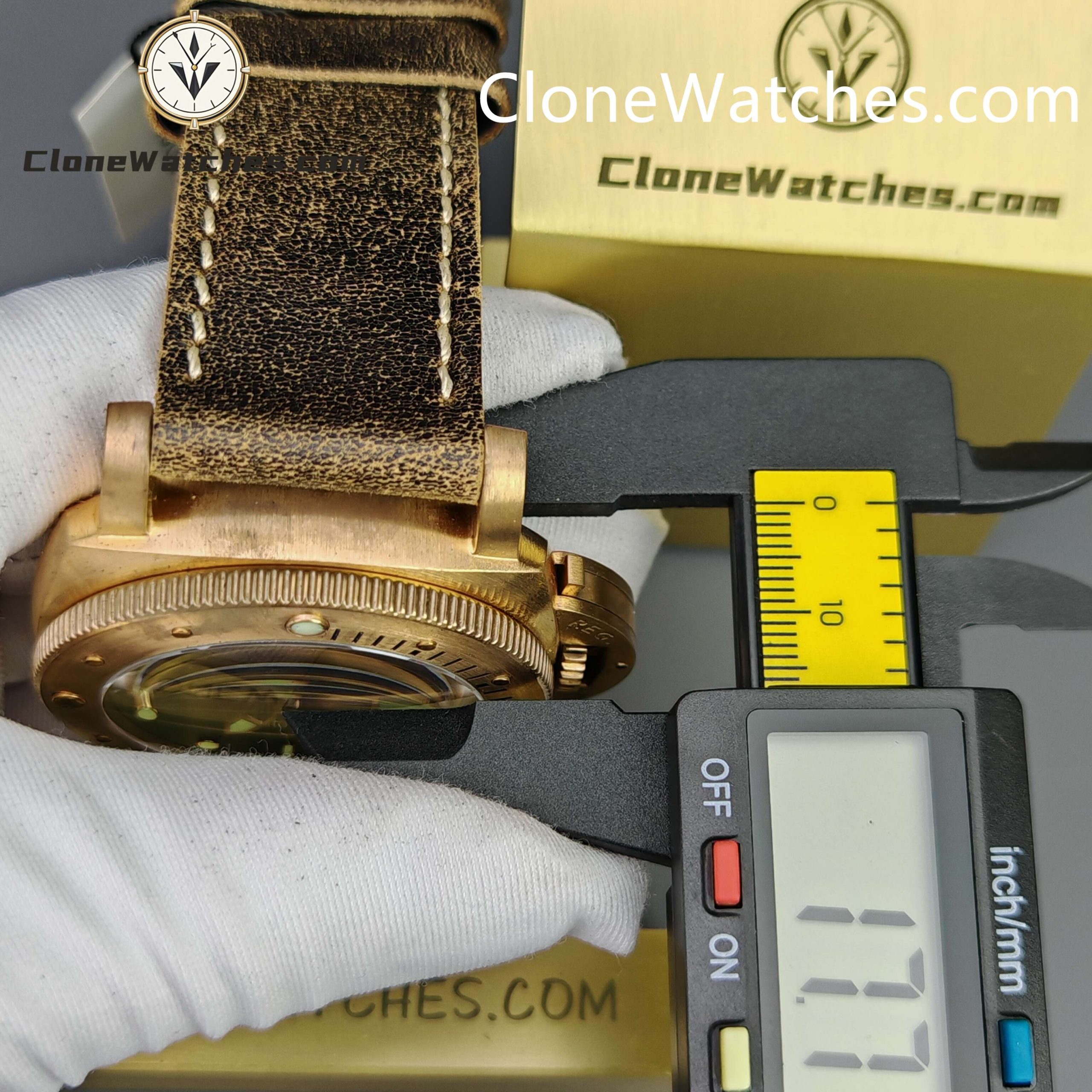 Panerai Super Clone Watches 1:1 Submersible 1950 3 Days Automatic Bronzo PAM00382