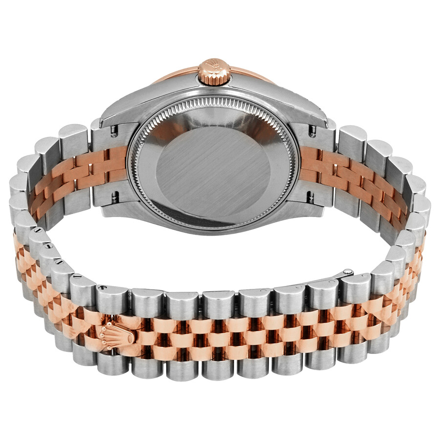 Rolex Datejust Chocolate Roman Dial Automatic Ladies Steel and Everose Gold Jubilee Watch 278381CHRDJ（Lifetime free warranty+90-days replacement service & Refund!.）