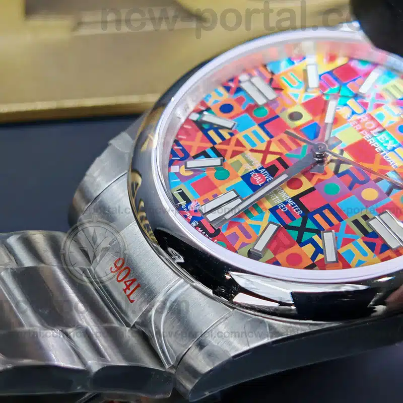 Rolex Super Clone Watches 1:1 Oyster Perpetual Multicoloured Jubilee-Motif Dial m134300-0010 3230 Movement 41mm