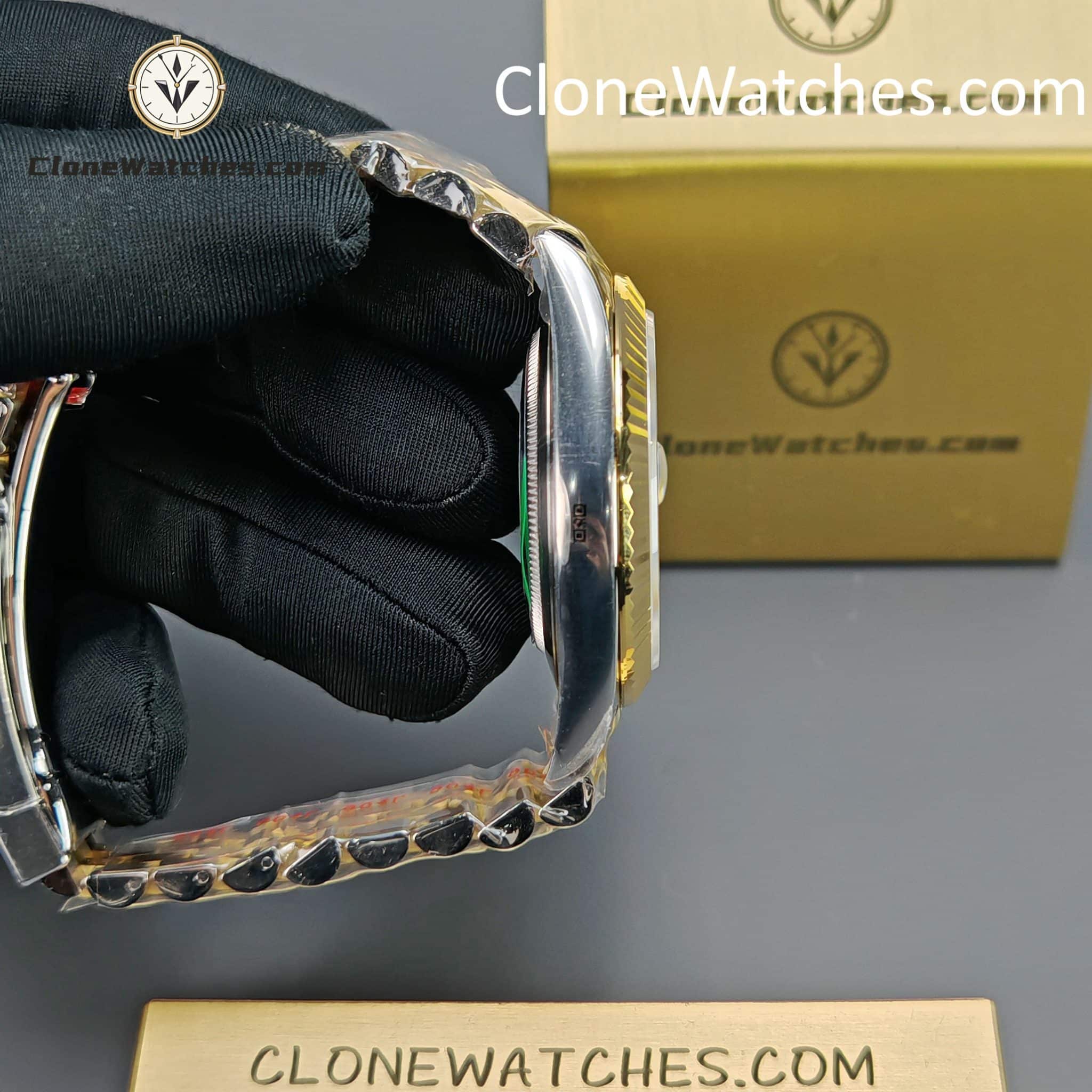Rolex super replica watch 1:1 DateJust Black Diamond Dial m126333-0006 Jubilee 41MM 3235 movement