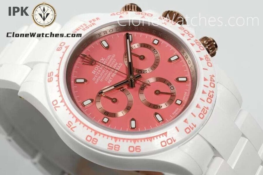 Modified Super Clone Watches 1:1 AET Rolex Daytona Full Ceramic SAKURA 4130 Movement