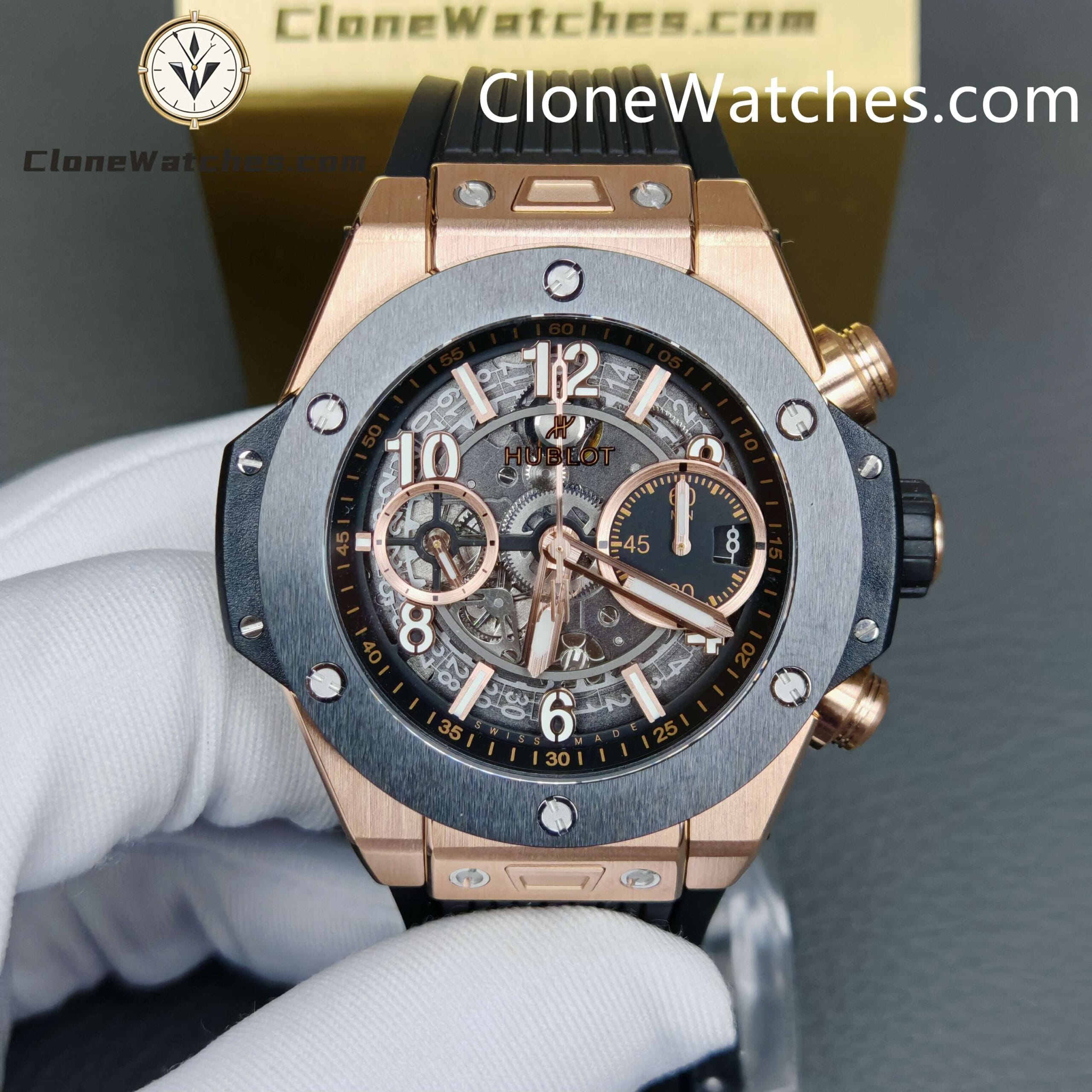Hublot Super Clone Watches 1:1Big Bang Unico King Gold Ceramic 42MM 441.OM.1181.RX
