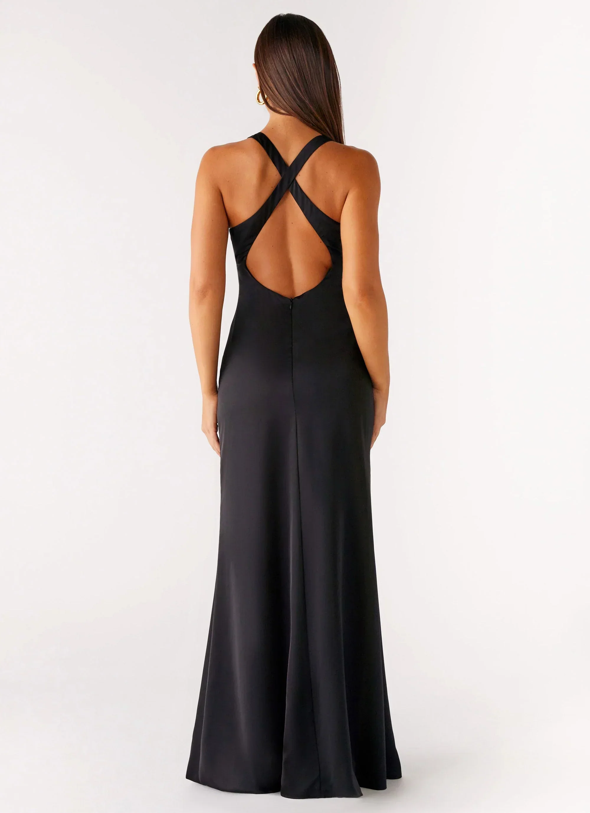 Desi Halterneck Maxi Dress - Black